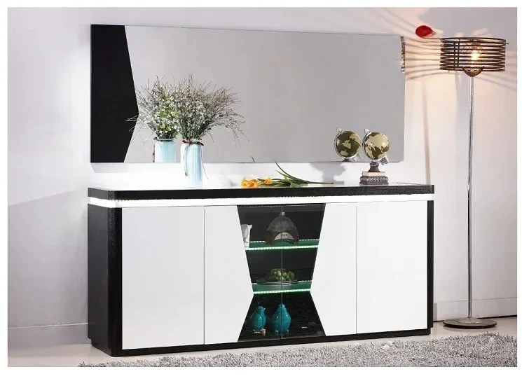 

#For Light luxury dining side cabinet Living room modern decoration four doors storage dining cabinet
