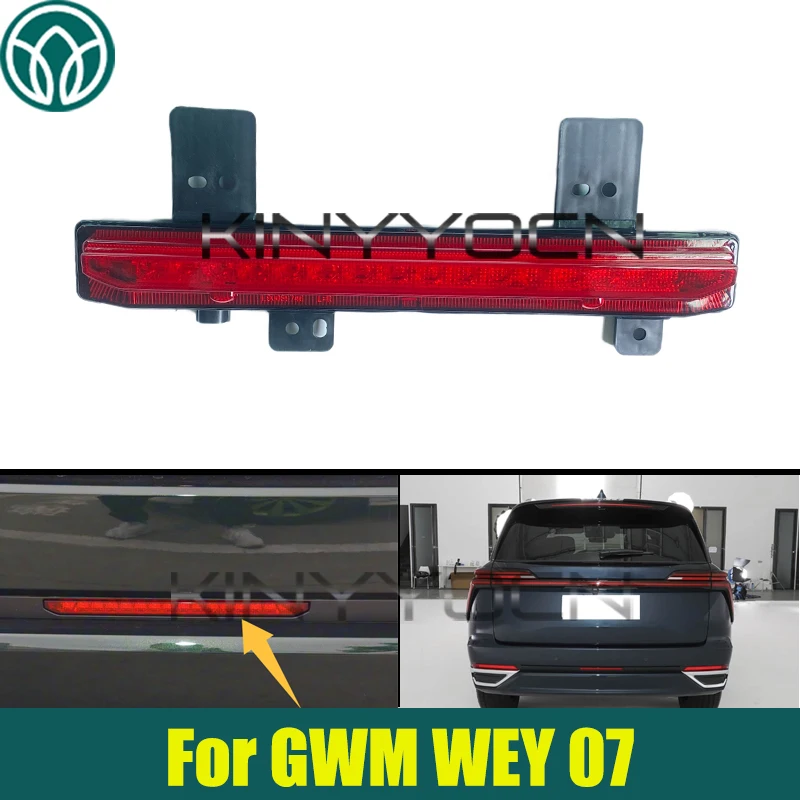 

Car Rear Tail Bumper Reflector Fog Lamp For GWM WEY 07 Rear Bumper Driving Brake Middle Light