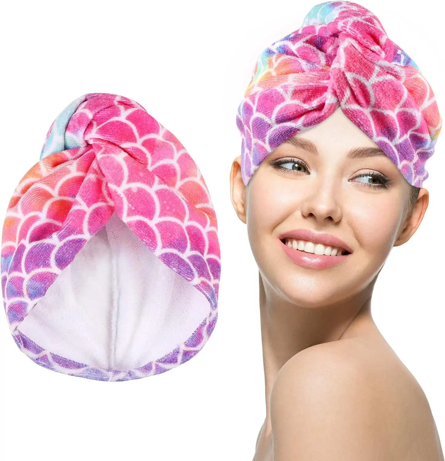 1-teiliges Haarhandtuch, weiches, saugfähiges Haarhandtuch aus Mikrofaser mit Cartoon-Druck, Badezimmer, unverzichtbares Haartrocknungsmaterial für das Wohnzimmer