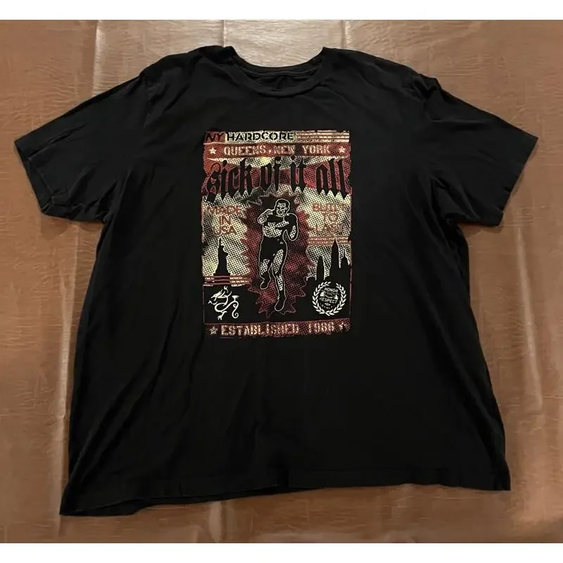 Sick Of It All Tshirt, Omertà Brand, Men’s Size XL