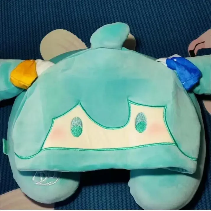 Hatsune Miku Pendant Backpack with Hat U Pillow Plush Toy Backpack Satchel Bag