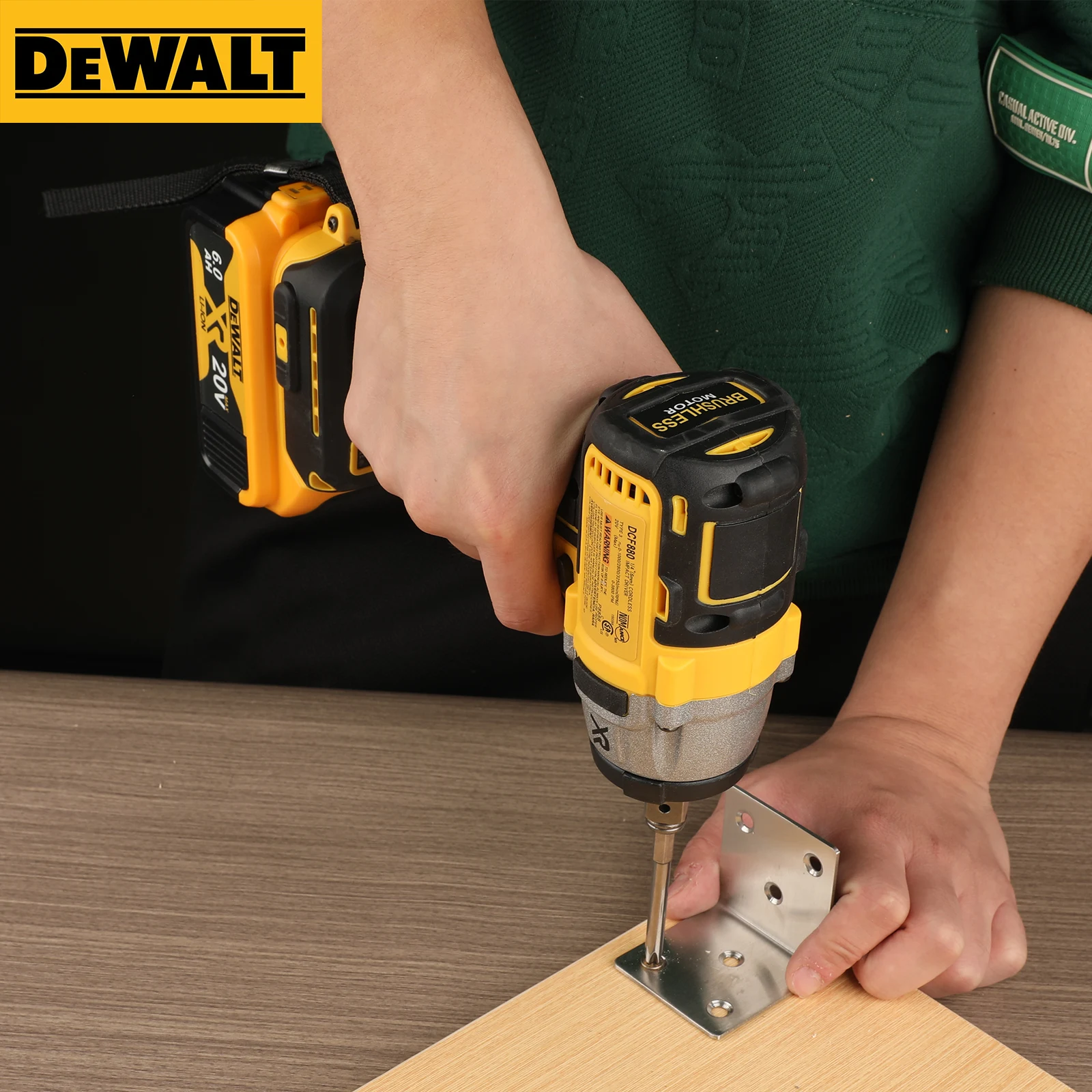 

Ударный гайковерт DEWALT DCF880 с литиевой батареей, бесщеточный, 20В, съемный, для шин, высокий крутящий момент, высокая скорость, мощный инструмент для демонтажа