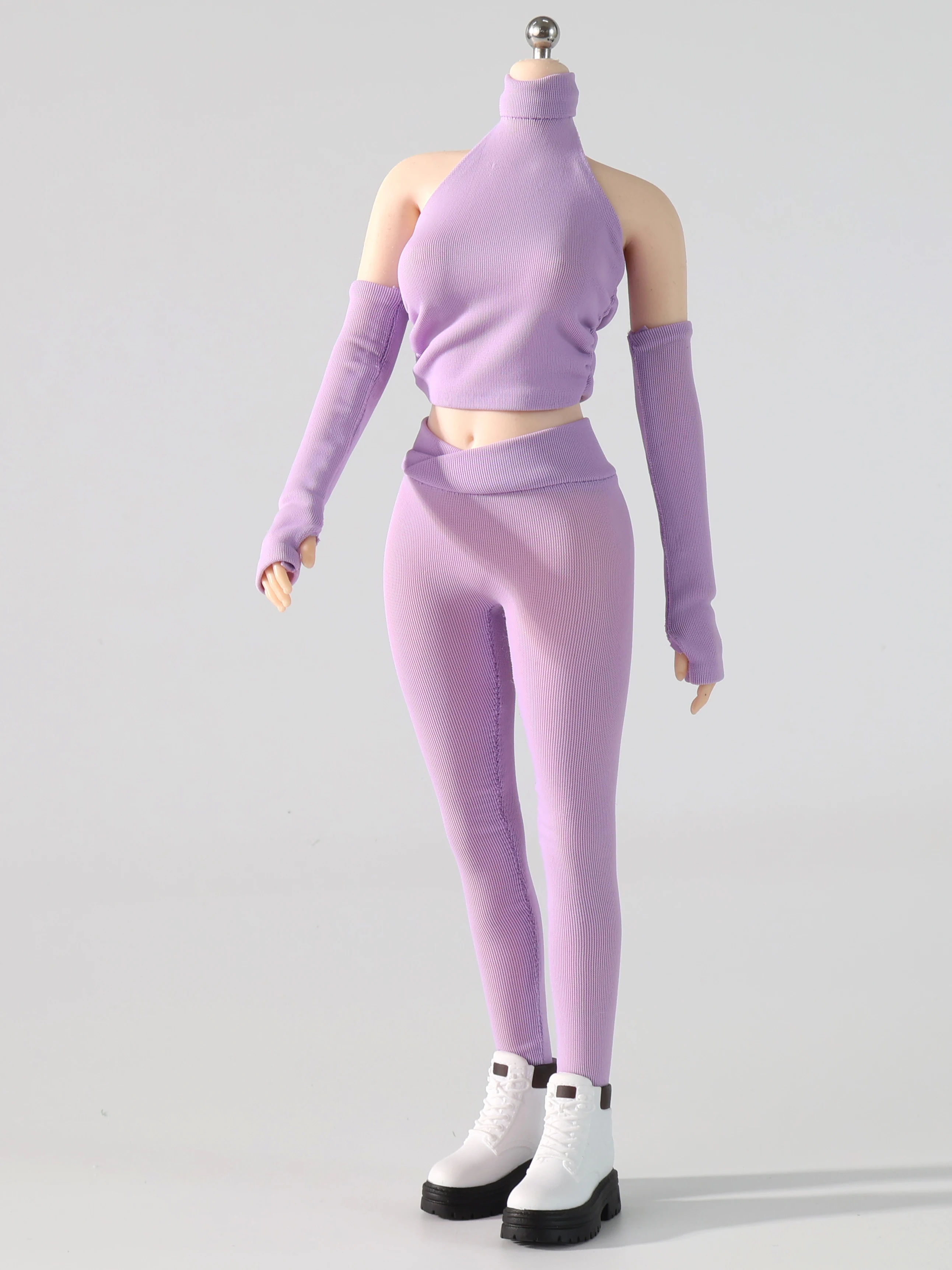 1/6 Maßstab Weibliches Yoga-Outfit-Set mit Kapuzenjacke, Kleidung, Zubehör für 12-Zoll-Weibliche Actionfiguren-Körper – Detail 5