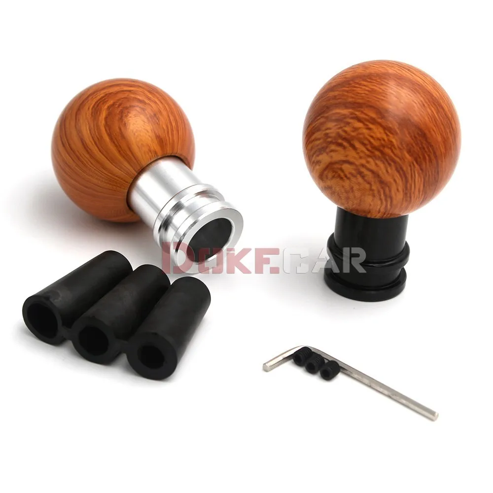 spherical Universal Peach Wood color Car Manual Gear Shift Knob Shifter Lever