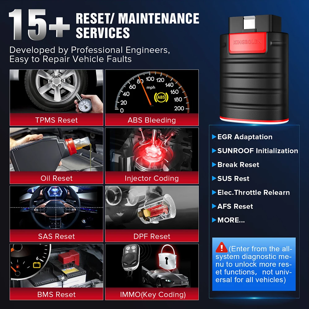 KINGBOLEN Ediag OBD 2 EOBD Scanner Offline Coding Active Test 15 Resets Auto Full System Car Diagnostic Tool with AutoAuth