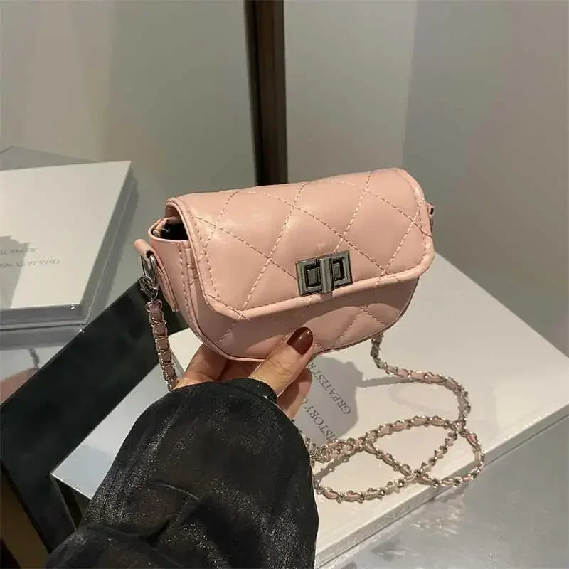 Mini Crossbody Bag for Women 2024 Korean Chain Shoulder Bag Street Fashion Full Match Ladies Purse and Handbag Bolsas De Mujer