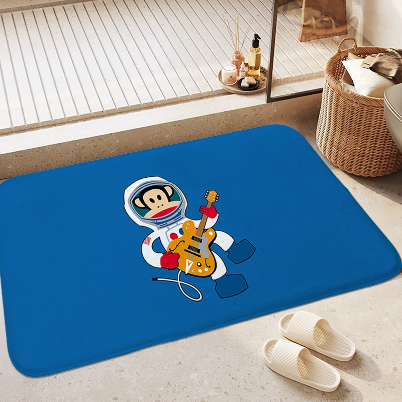 

Washable Non-slip Kitchen Rug A-Paul Franks Bedroom Foot Mat Funny Doormat Entrance Door Room Decorating Items Anime Carpet