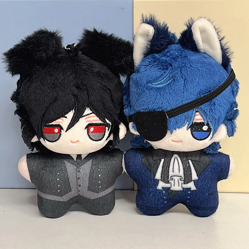 Kawaii Black Butler Surrounding Ciel Phantomhive 10 cm Plüschpuppe Pinching Will Call Rucksackzubehör Kreatives Design Geschenk