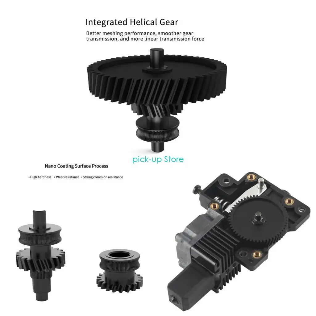 

Q5WA Extruder Gear for Bambu P1P P1S Coating Mold Steel Extrusion Head Gear Gear Printer Accessories