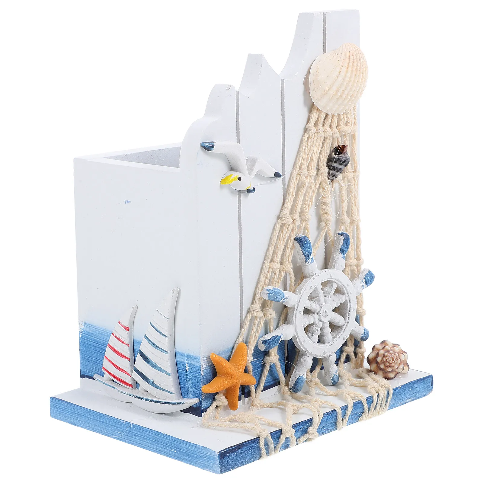 Pen Holder Desk Organizer Office Storage Pencil Desktop Halloween Christmas New Year Desk Pen Holder Desk Pen Organizer Wooden