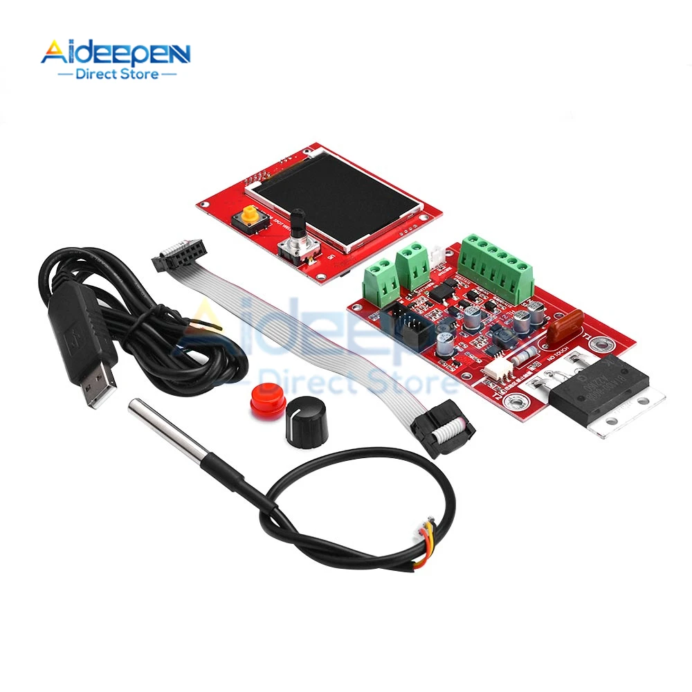 Imagem -06 - Máquina de Solda a Ponto Controlador Pneumático Cor Display Lcd Multi-ponto Personalização com Sensor de Temperatura Ny-d08 100a