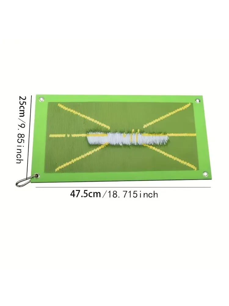 1 New Golf Ball Mat Practice Swing Pad Indoor/Outdoor Hitting Pad Training Aid (4 Nails + 1 Button)