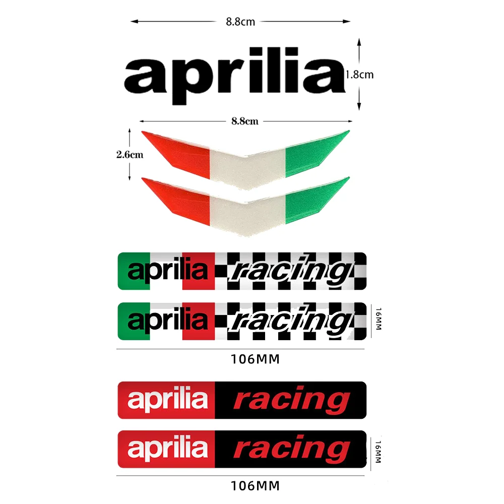 For Aprilia Stickers Motorcycle Accessories Caponord Tuono Shiver GPR SR GT RS RS660 RSV4 RS4 V4 1000 900 750 660 457 150 125 50