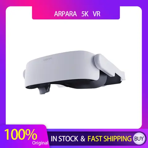 Arpara 5K VR 헤드셋 헤드 디스플레이 듀얼 OLED 울트라 클리어 스마트 가상 현실 극장 VR 휴대 전화 화면 스트리밍 안경