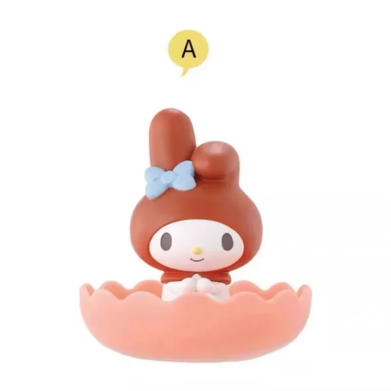 BANDAI Kuromi My Melody Collection Ornament Gashapon Children's Day Gifts Childhood Memorie Action Figure Model Toys