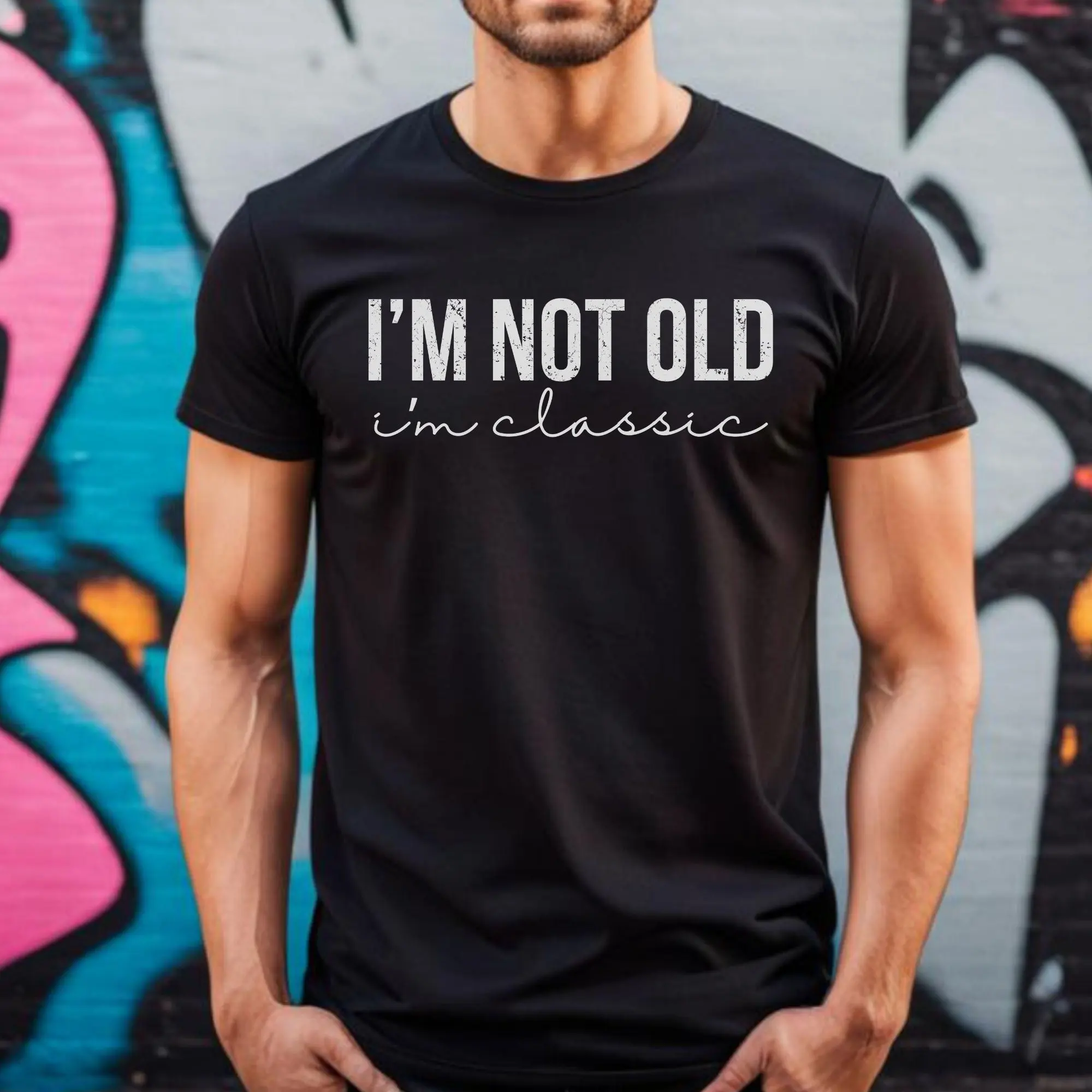 I'M Not Old A Classic T Shirt Fathers Day Aged To Perfection Birthday Limited Edition Gen X For Car Lovers