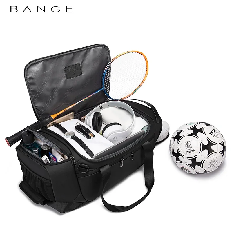 BANGE Sports Bags Men Gym Bags For Fitness Training Outdoor WaterProof Sport Bag Dry Wet Separation Bags Sac De Travel Bag