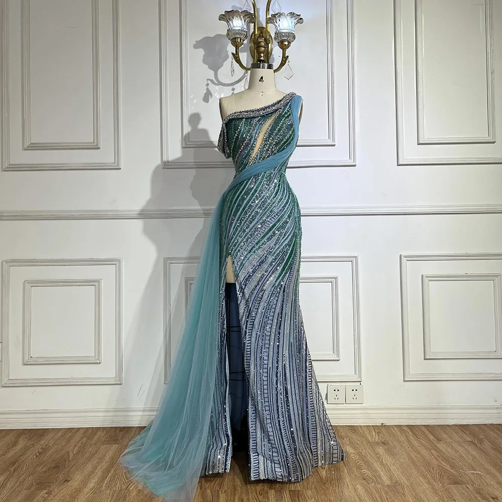 square neck formal dress Sheath Spaghetti Strap Cross Tie Back Sweep Train Sequined Formal Evening  Dress