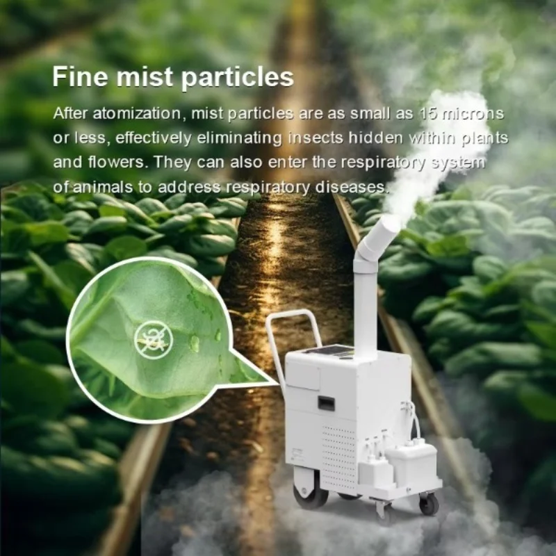 

IoT Greenhouse Fog Machine Sprayer Smart Spraying Indoor Farming Greenhouse Automatic Pesticide Sprayer New Green Tech