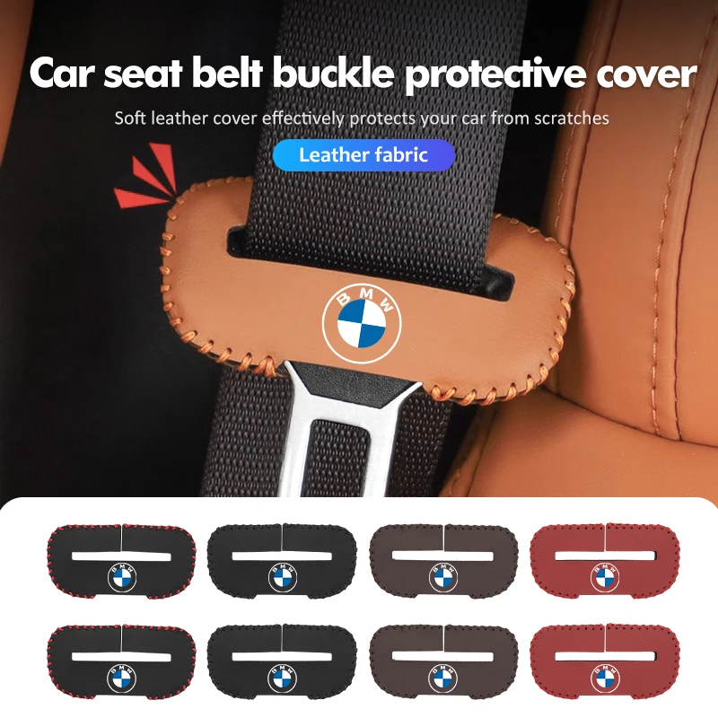 Car Seat Belt Buckle Anti-scratch Buckle Protector Clip Cover For BMW X3 X5 M5 M3 E46 E90 E60 F10 E39 F30 E36 G30 E87 E70