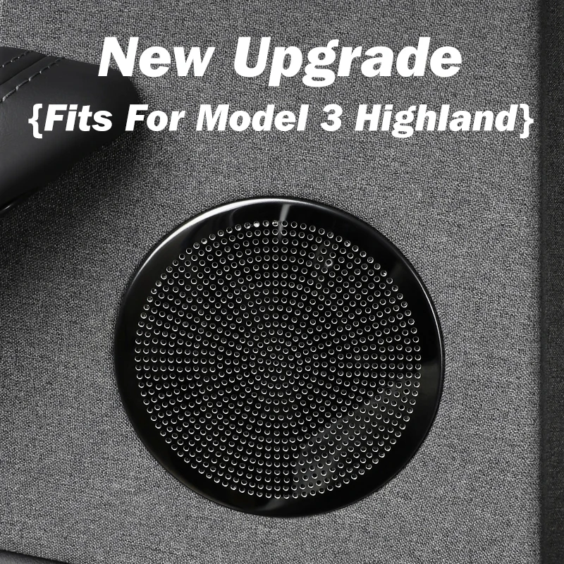 Herval For Tesla Model 3 Highland Door Horn Cover Rear Door Speaker Protector Cover Model3 Audio Panel Modification Accessories