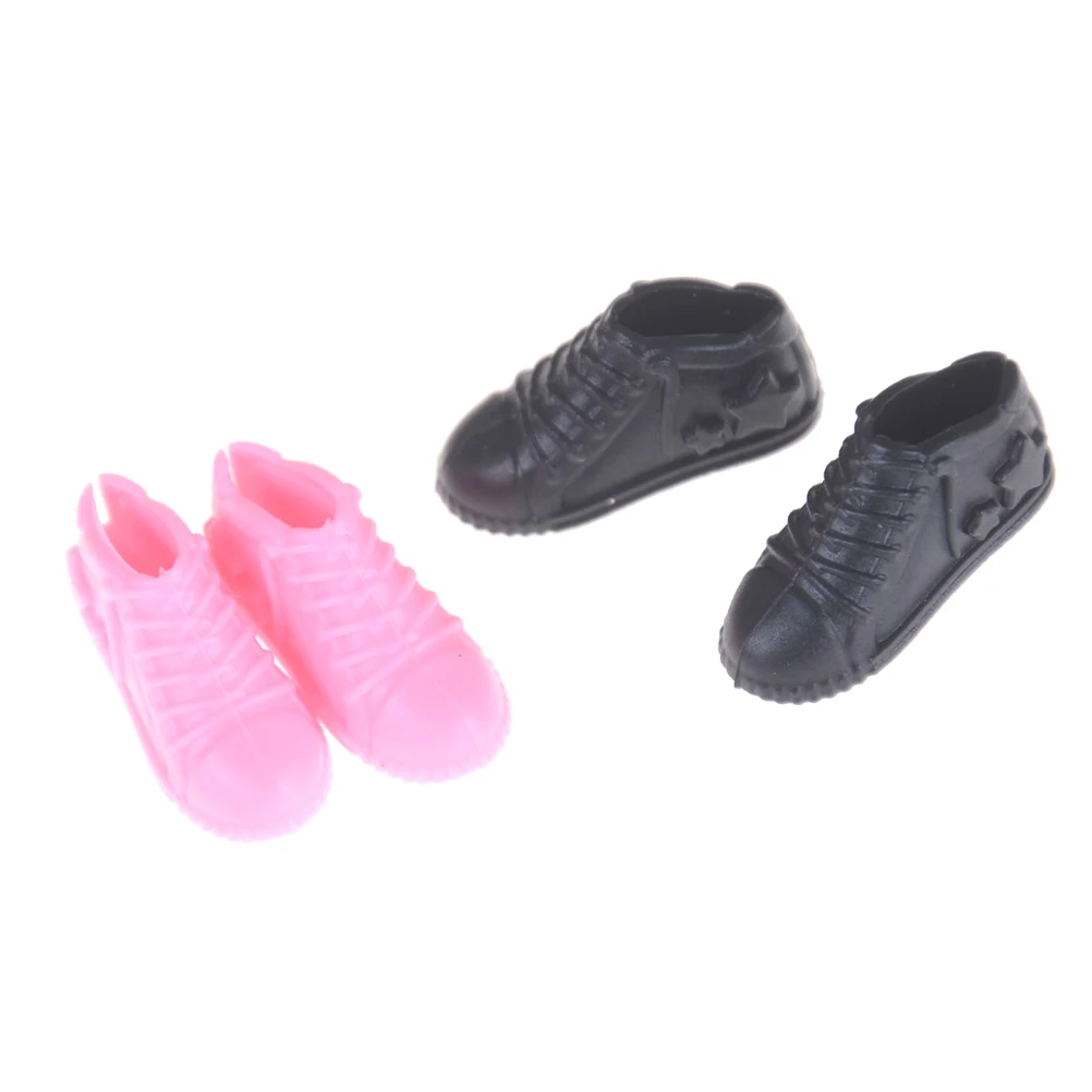 4 Pairs Fashion Sneakers For 30cm Doll Mini Toy for Doll Shoes Accessories Birthday Gift for Girls