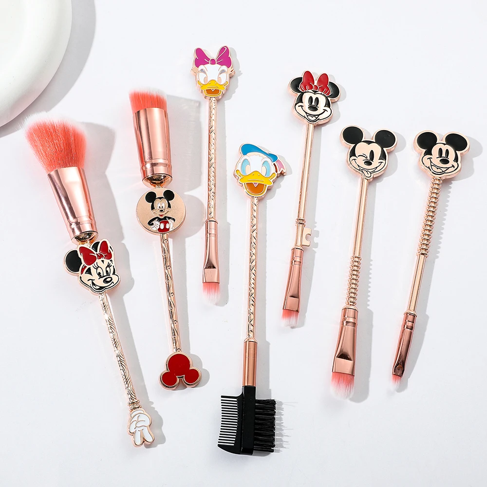 

7PCS Cartoon Mickey Mouse Makeup Brushes Cosplay Soft Hair Blusher Concealer Eye Shadow Foundation Lip Brush Cosmetics