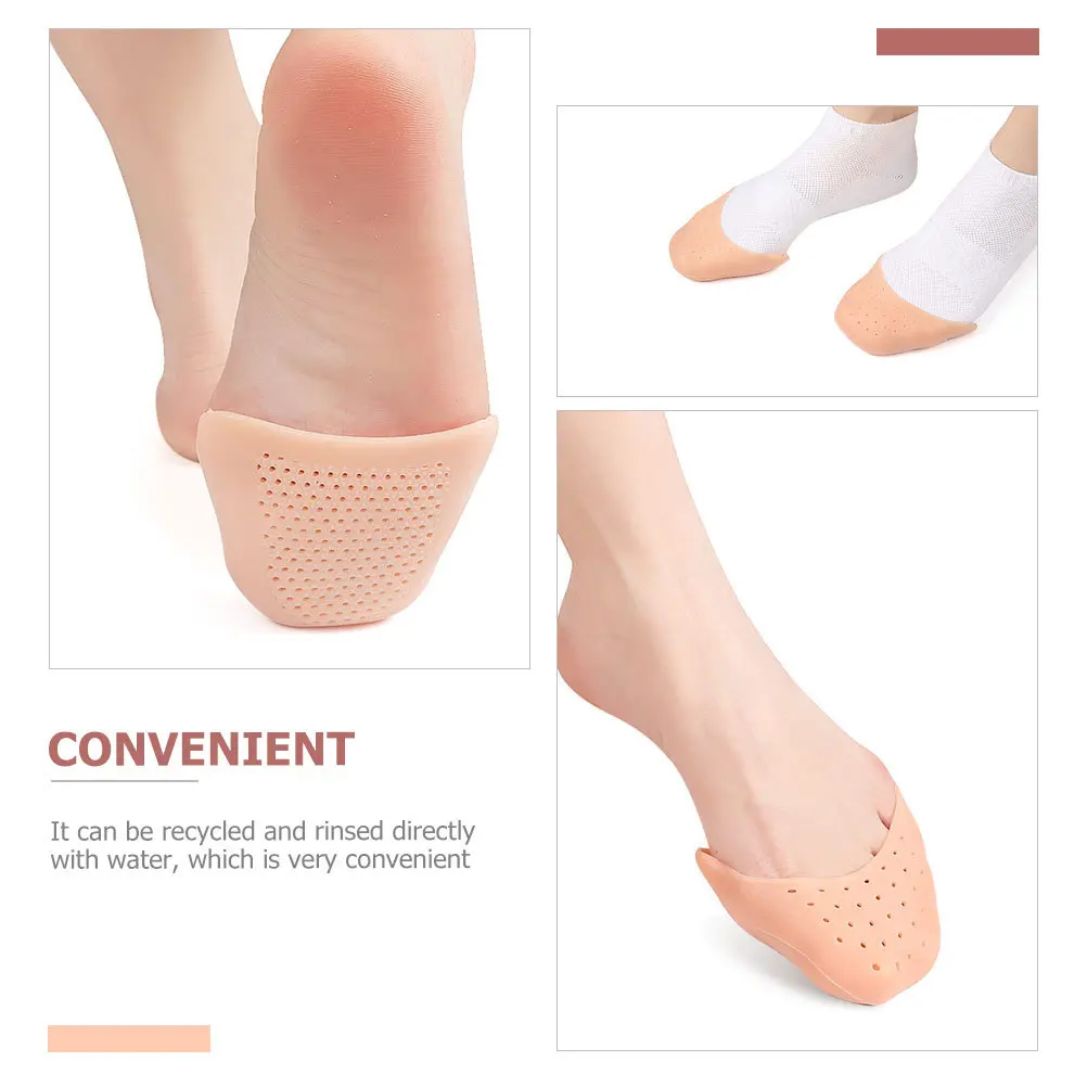 

3Pairs Toe Covers for Ballet Shoes Soft Sebs Protector Lightweight Breathable Foot Pad Long-Lasting Wear-Resistant Toe Guards