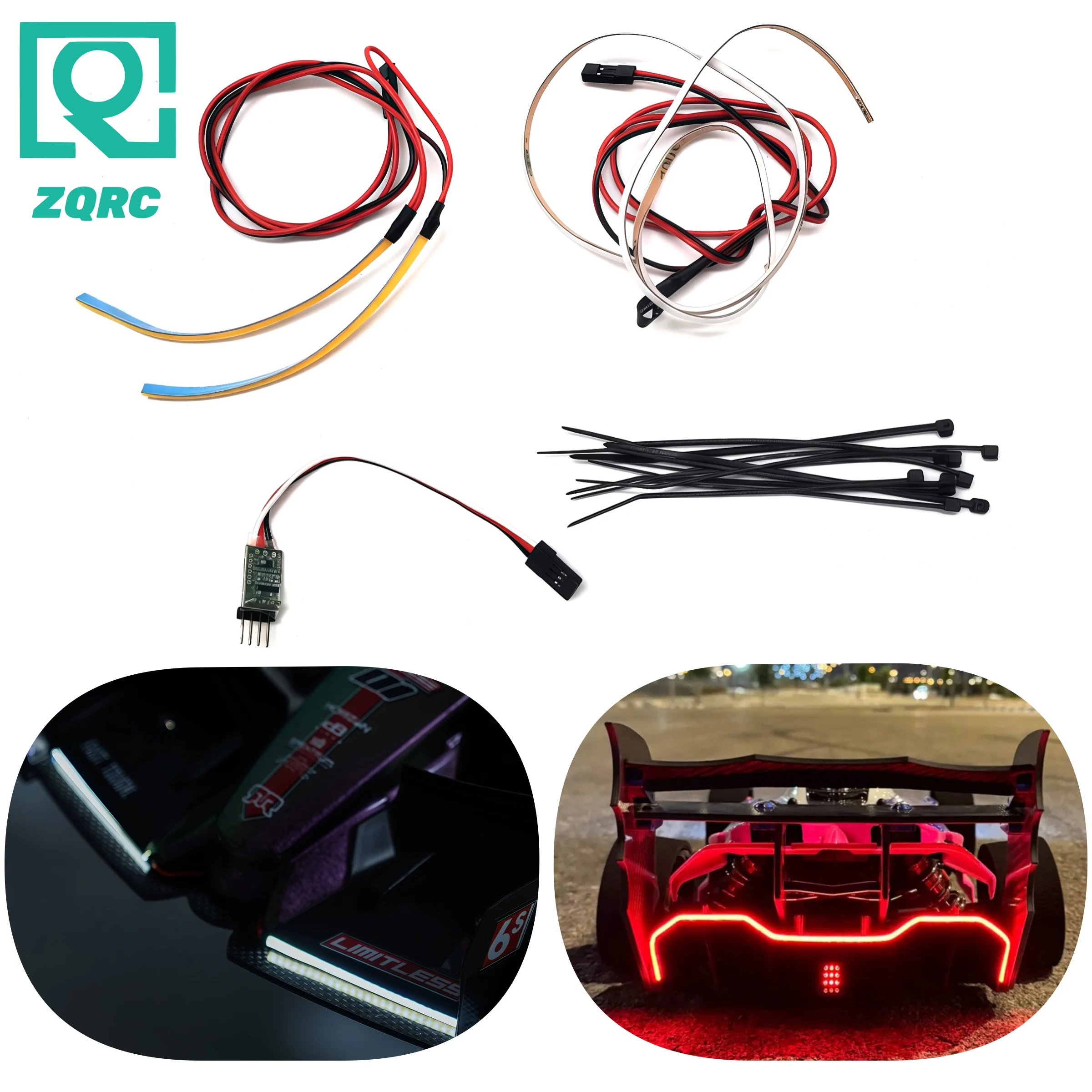 

for Arrma 1/7 Limitless Formula 8S Avc King of Speed Remote Control Electric Racing Car Upgrade Lighting Kit