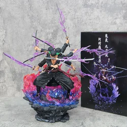 Hot Anime One Piece Figure Asura Roronoa Zoro Statue PVC Action Figure Collection Model Kid Toy Doll Gifts