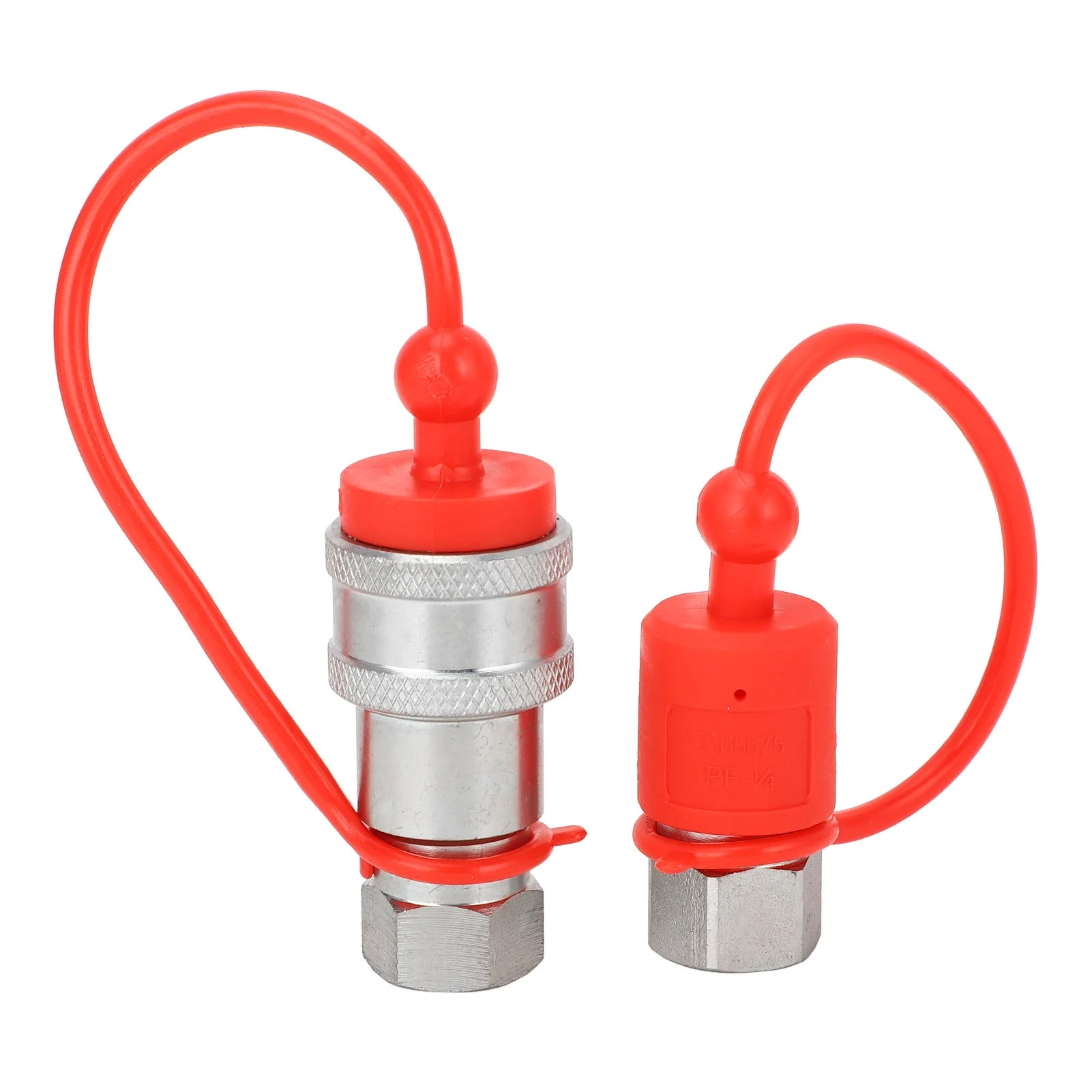 

Hydraulic Quick Coupler Hardened Steel Male and Female 1/4in NPT Hydraulic Quick Connect Fittings for ISO5675