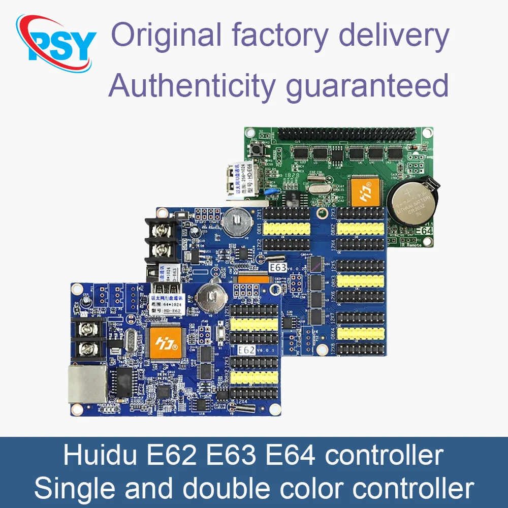Huidu E62 E63 E64 Single And Dual Color Controller USB+Ethernet Monochrome Dual Color Asynchronous High Definition LED Display