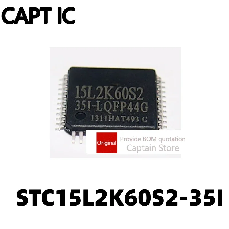 5PCS Single-chip computer STC chip STC15L2K60S2-35I-LQFP44