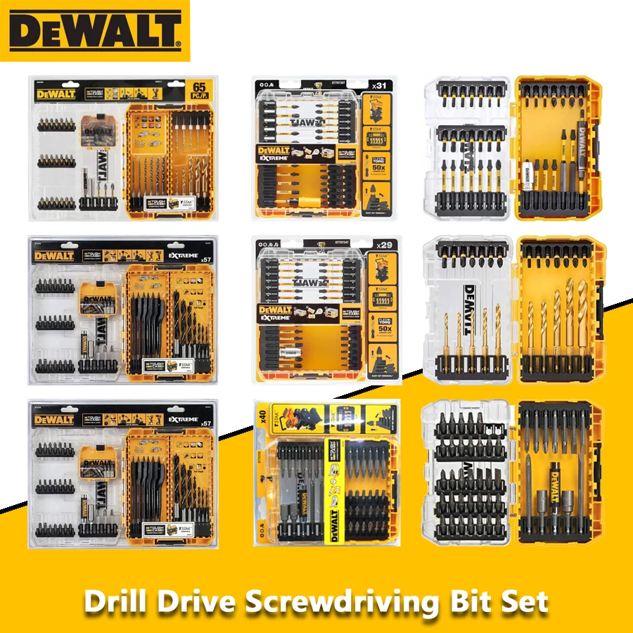 

DEWALT Drill Drive Screwdriving Bit Set DT70702 DT70732T-QZ DT70734T-QZ DT70739T DT70748T-QZ DT70758 DW2166 DWACS65