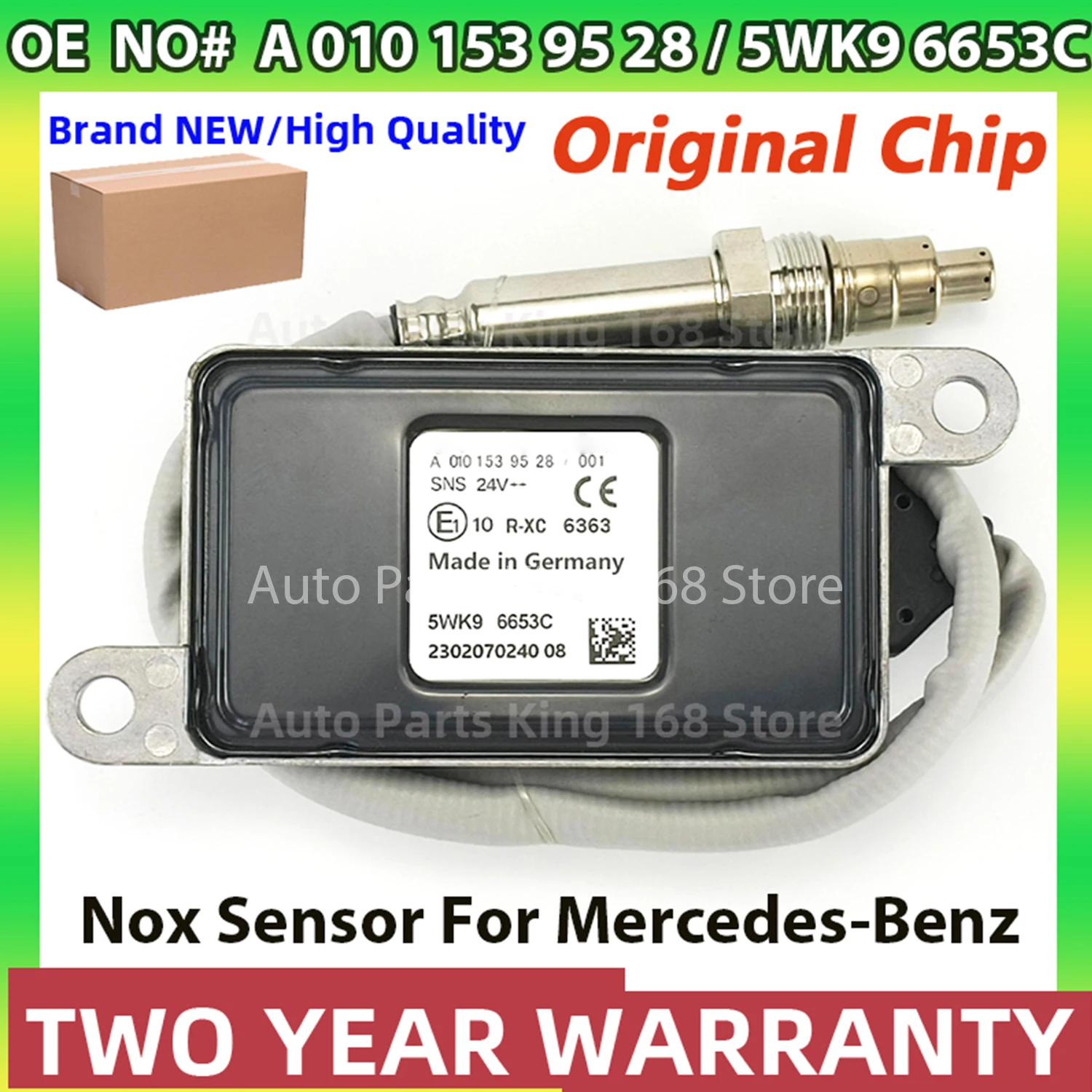 

A0101539528 5WK96653C Original New Nitrogen Oxide NOx Sensor For Mercedes-Benz Actros MP4 EURO6 Truck 24V