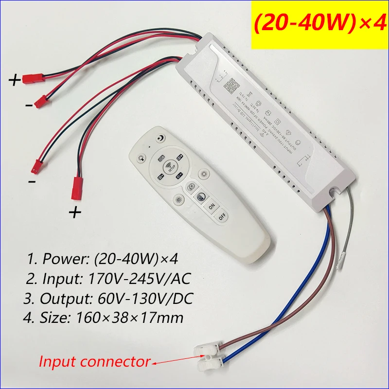 Dimmable intelligent LED driver chandelier's transformer 2.4G remote&APP control power supply be used for dual colors LED ribbon