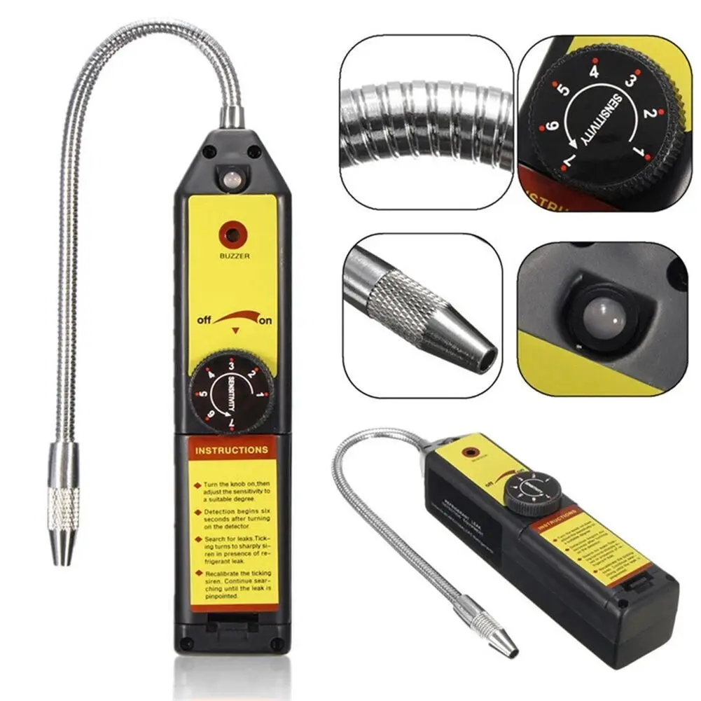 Detector de Fugas de Gas Halógeno para Aire Acondicionado, Probador para R22, CFCs, HCFC # Analizador de Gas Refrigerante de Alta Precisión 20 WJL-6000