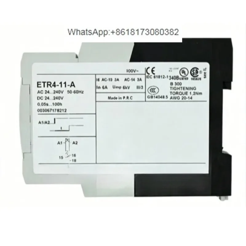 High Precision Time Delay Relay  ETR4-11-51-69-70-A For Industrial Automation Control