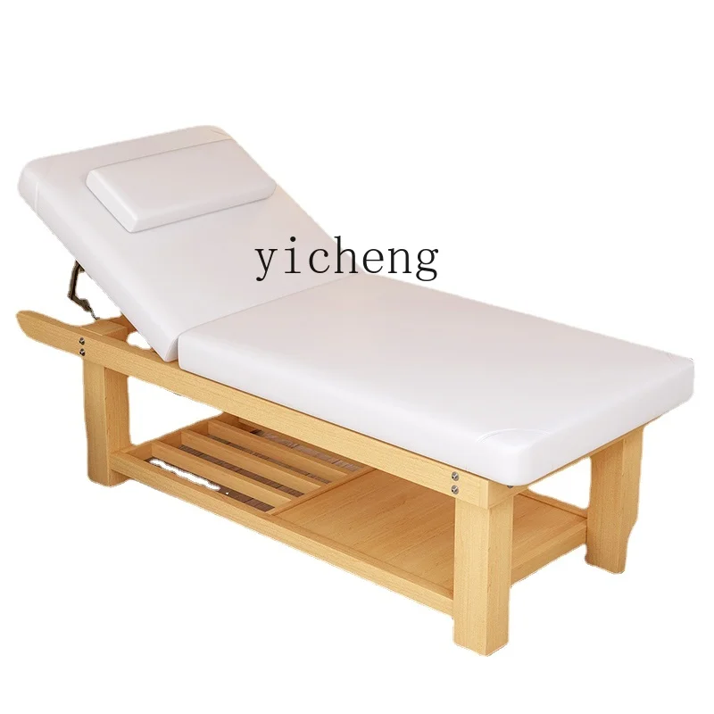 YY Solid Wood Facial Bed Beauty Salon Special Bed Solid Eyelash Bed Tattoo Couch Ear Cleaning Bed