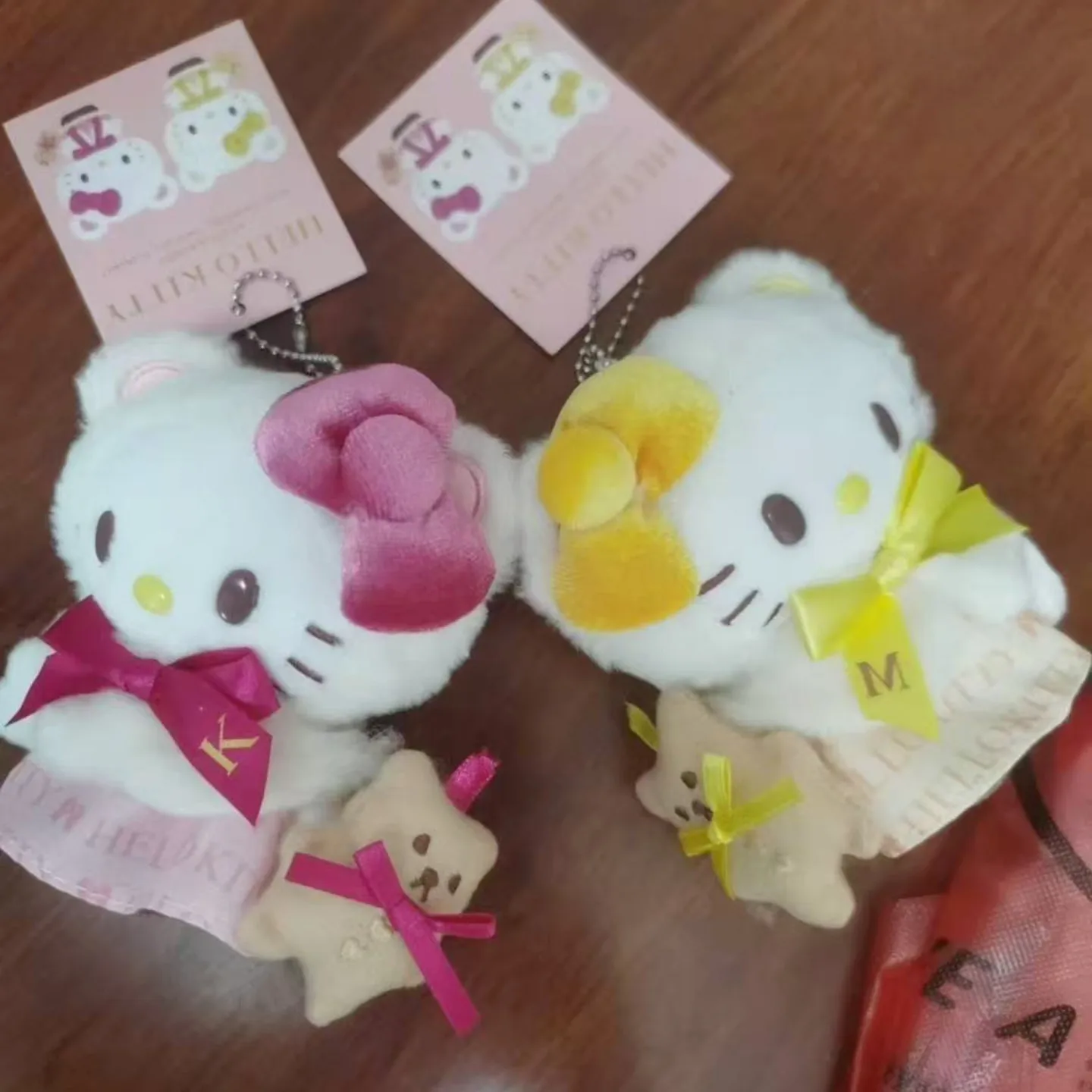 Hello Kitty Plush Birthday Commemorative Limited Edition KT Teddy Bear Head Cute Plush Pendant Bag Accessory Giirl Fans Gift
