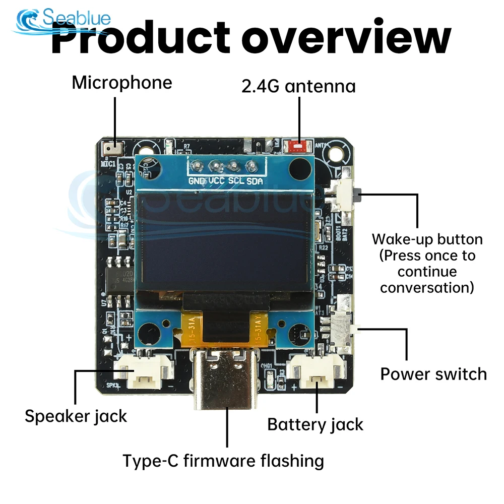 ESP32-C3 AI開発ボード（音声モジュール搭載）はDeepSeek Qwenをサポートし、安定したWiFi接続とクリアな音質を実現します。