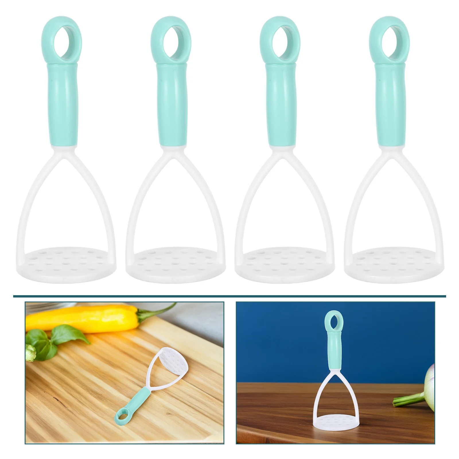 

10Pcs Mini Potato Masher Manual Kitchen Tool Ergonomic Handheld Presser for Smooth Mashing Vegetables Fruits Portable Compact