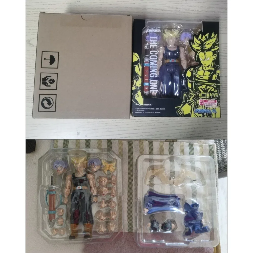 

Demoniacal Fit Trunks Dragon Ball Trunks Action Figure SHF The Coming One Free The Future Anime Figurine Collectible Toy Gifts