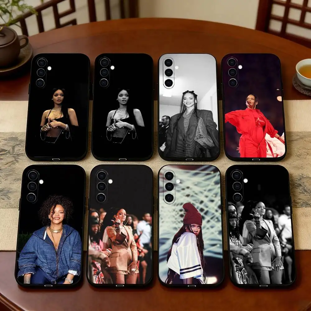 

R-Ri L-Loud Phone Case For Samsung Galaxy A73,A72,A71,A70,A53,A52,A51,Soft Silicone Black Cover