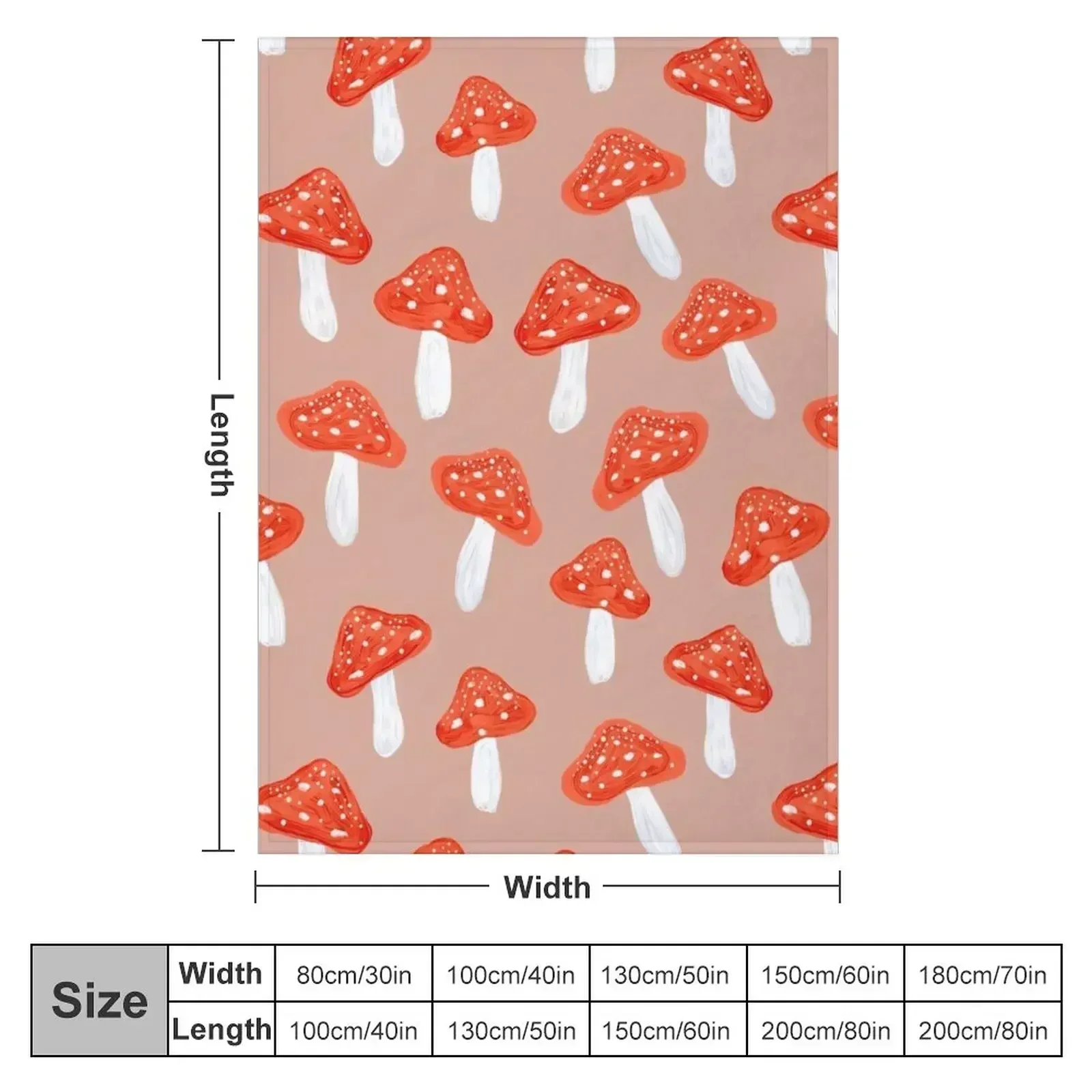 Mushrooms Dance Throw Blanket anime wednesday Retros Hairy funny gift Bed Fashionable Blankets