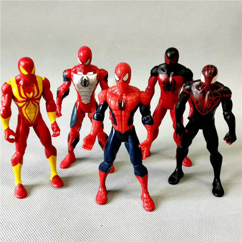 Marvel Figurine Ultimate Spider-man Venom Iron man Avengers 14cm Action Figures Joints Movable Table Ornaments