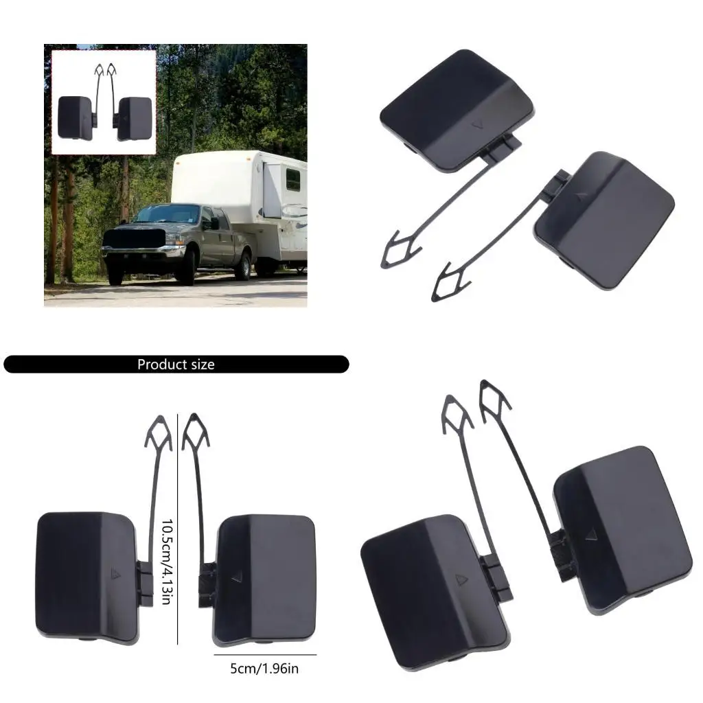 Left Right Tow Hook Cover Set 51127271815 for E70 2011-2013 Rear Bumper Repair