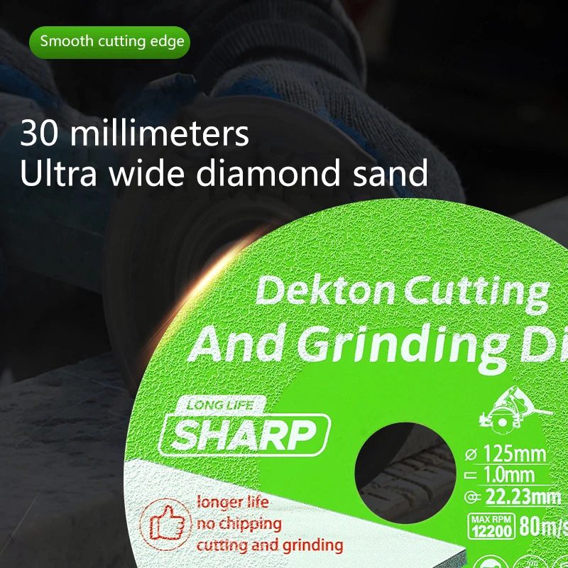 다이아몬드 톱 블레이드 세라믹 타일 옥 특수 연마 커팅 블레이드 날카로운 브레이징 유리 커팅 디스크 Φ100-125mm X22.23mm