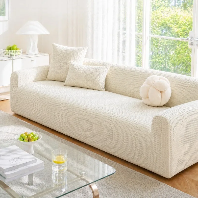 1/2/3/4 Seat All-in-one Full Wrap Elastic Sofa Cover Washable Dust-proof Protective Cover for Living Room Home Decoration