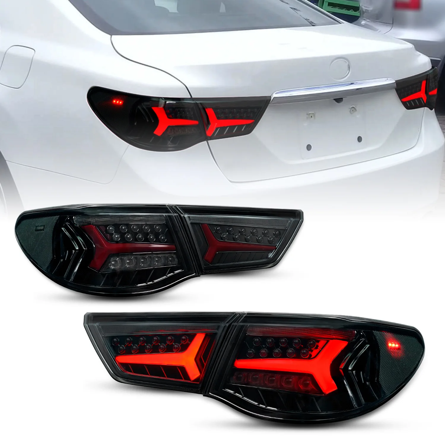 

Archaic new design Modify LED taillight for Reiz Toyota MARK X 2010 - 2013 LED Rear light with sequential turning signal